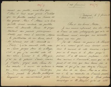 Letter sent by Schwiedland, Eugène to Schliemann, Heinrich, 1882