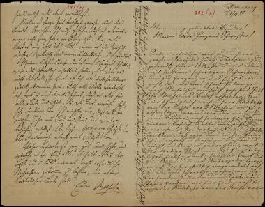 Letter sent by [Kühse], Wilhelmine and [Kühse], Wilhelm to Schliemann, Heinrich, 1875
