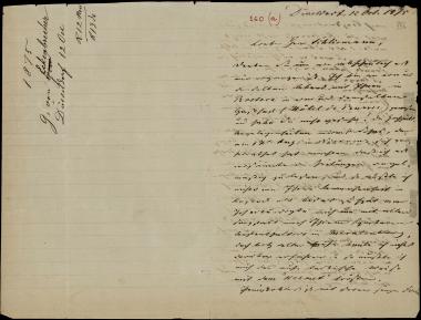 Letter sent by Eckenbrecher, G.  to Schliemann, Heinrich, 1875