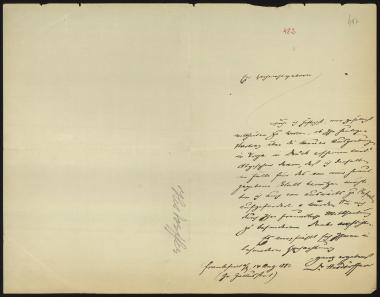 Letter sent by Hessdörfer, D. to Schliemann, Heinrich, 1882