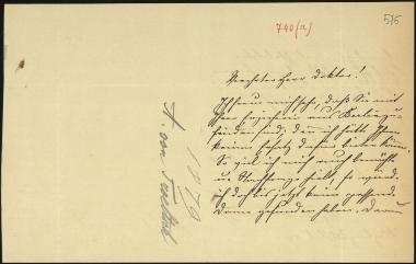Letter sent by Tröltsch, Auguste to Schliemann, Heinrich, 1879