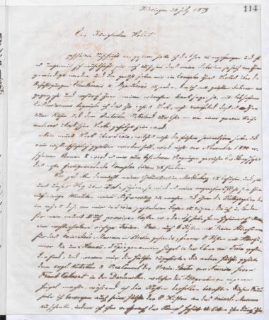 Copy of letter by Schliemann, Heinrich to Saxe-Meiningen, Bernhard, 1879