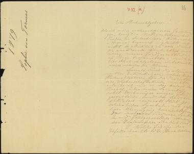 Letter sent by Tormas, Sophie to Schliemann, Heinrich, 1879