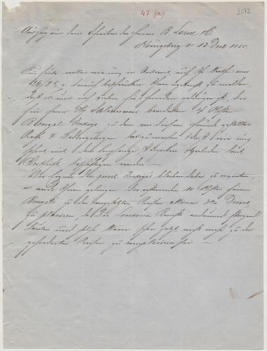 Letter sent by Voelkel, F. to Schliemann, Heinrich, 1855