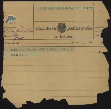 Letter sent by Σλήμαν, Σοφία to Schliemann, Heinrich, 1880