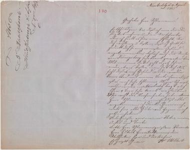 Letter sent by Wöllert, Friedrich to Schliemann, Heinrich, 1863