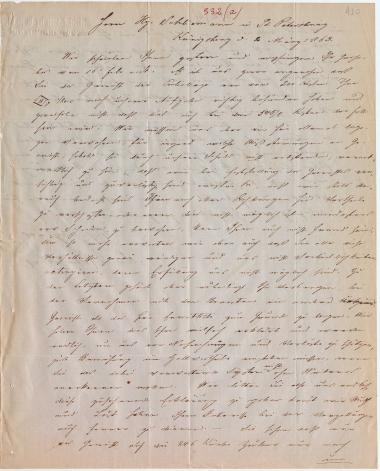 Letter sent by Cohn, Marcus & Son to Schliemann, Heinrich, 1863