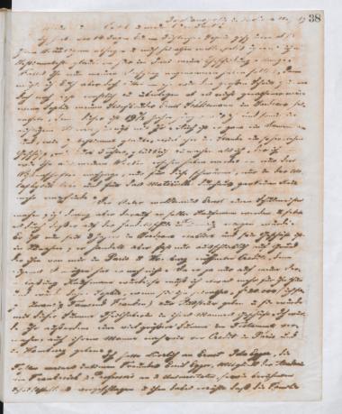 Copy of letter by Schliemann, Heinrich to unknown receiver, 1869