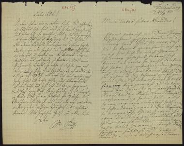 Letter sent by Kühse, Wilhelm and Kühse, Wilhelmine  to Schliemann, Heinrich, 1880