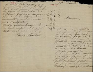 Letter sent by Richard, Leontine to Schliemann, Heinrich [1875]