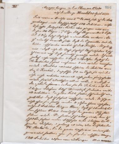 Copy of letter by Schliemann, Heinrich to Editor of the Augsburger Allgemeine Zeitung, 1872