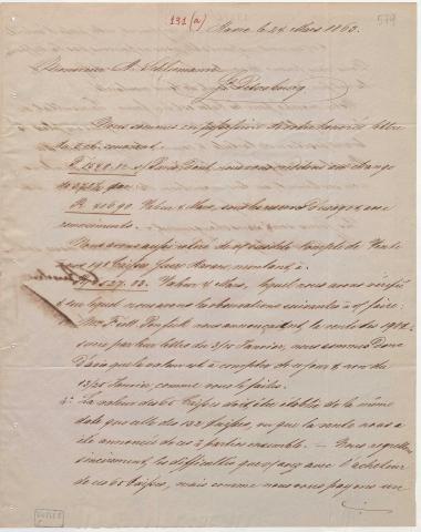 Letter sent by Rusch & Co. to Schliemann, Heinrich, 1863