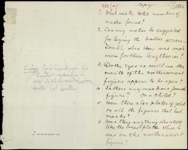 Letter sent by Gladstone, William Ewart  to Schliemann, Heinrich, 1877