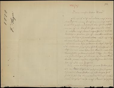 Letter sent by Hager, Friederike to Schliemann, Heinrich, 1878