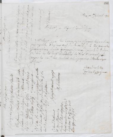 Copy of letter by Schliemann, Heinrich to Καββαδίας, Παναγιώτης, 1890