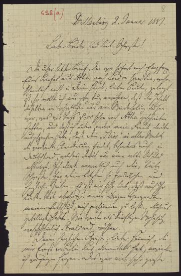 Letter sent by Kühse, Wilhelm to Schliemann, Heinrich, 1881