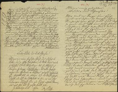 Letter sent by Kühse, Wilhelmine  and Kühse, Wilhelm to Schliemann, Heinrich, 1879