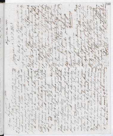 Copy of letter by Schliemann, Heinrich to Blind, Karl, 1884
