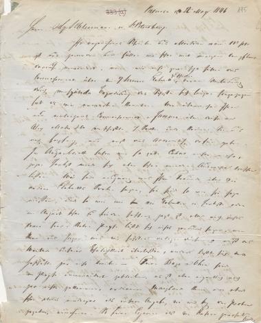 Letter sent by Schröder, G. H. & P. D. to Schliemann, Heinrich, 1846
