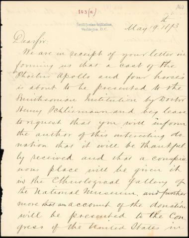 Letter sent by Henry, Joseph to North, Edward, 1873
