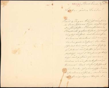 Letter sent by Pechel, Martin to Schliemann, Heinrich, 1888