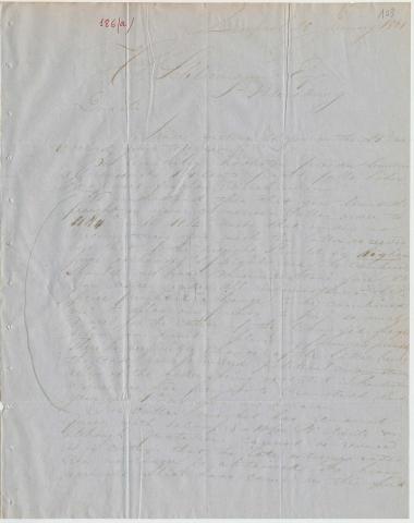 Letter sent by Schröder, Henry J. & Co. to Schliemann, Heinrich, 1861
