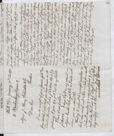 Copy of letter by Schliemann, Heinrich to Schröder, Henry J. & Co. 1890