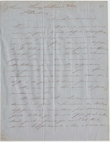 Letter sent by Coomans & Born to Schliemann, Heinrich, 1857