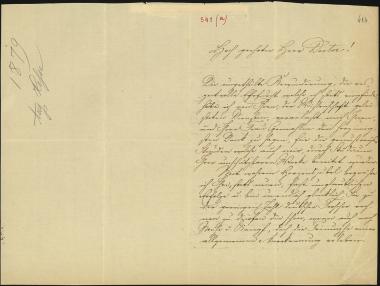 Letter sent by Hesse, Auguste to Schliemann, Heinrich, 1879