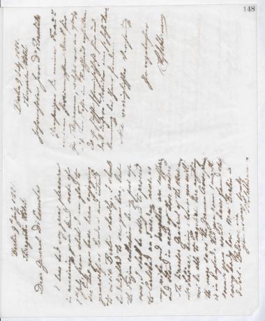 Copy of letter by Schliemann, Heinrich to Cesnola, L. P. di, 1881