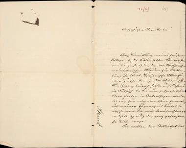 Letter sent by Struck, Carl to Schliemann, Heinrich, 1883