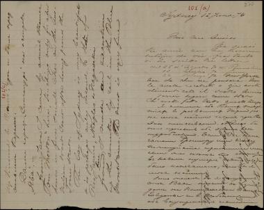 Letter sent by Nenukov, Nikolai Pyotrovich to Schliemann, Heinrich, 1874