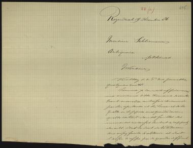 Letter sent by Bruyn-Legers, T. L. de to Schliemann, Heinrich, 1886