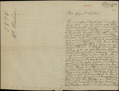 Letter sent by Kühse, Wilhelm and Kühse, Wilhelmine  to Schliemann, Heinrich, 1878