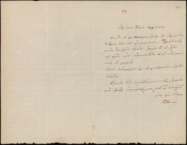 Letter sent by Δοκός, Γεώργιος Σ. to Schliemann, Heinrich [1872]