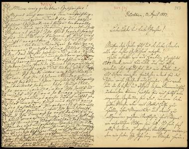 Letter sent by Kühse, Wilhelm and Kühse, Wilhelmine  to Σλήμαν, Σοφία and Schliemann, Heinrich, 1883