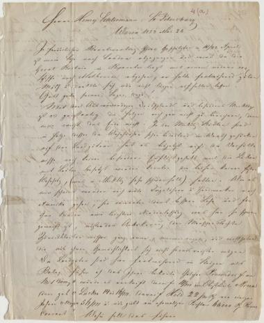 Letter sent by Bahlmann, J. H. to Schliemann, Heinrich, 1853