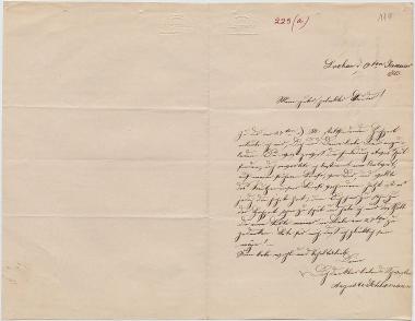 Letter sent by Schliemann, Auguste to Schliemann, Heinrich, 1863