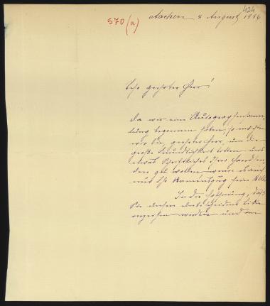 Letter sent by Reiss, Annie & Paula to Schliemann, Heinrich, 1886