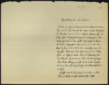 Letter sent by Muralt, Eduard to Schliemann, Heinrich, 1885
