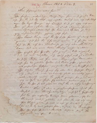 Letter sent by Bahlmann, J. H. to Schliemann, Heinrich, 1858