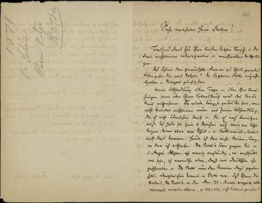 Letter sent by Schlie, Friedrich to Schliemann, Heinrich, 1876