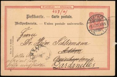 Letter sent by Rulken, Friedrich to Schliemann, Heinrich, 1889