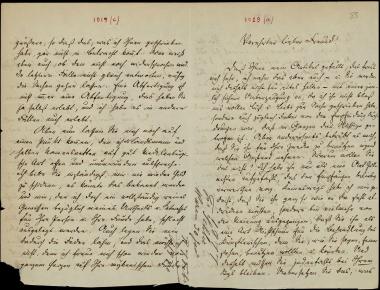 Letter sent by Schlie, Friedrich to Schliemann, Heinrich, 1877