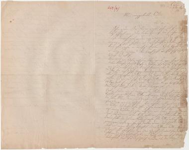 Letter sent by Schliemann, Doris to Schliemann, Heinrich, 1857