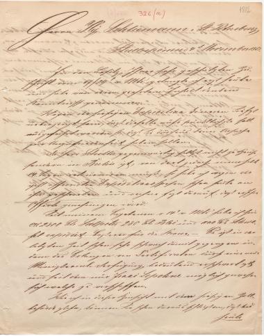 Letter sent by Schiller, Carl to Schliemann, Heinrich, 1855