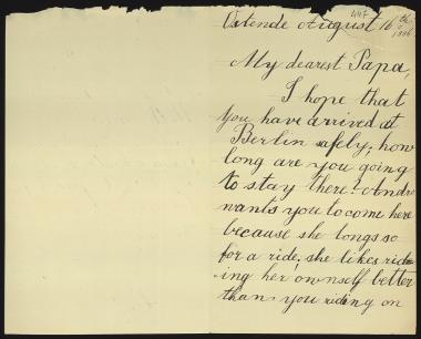 Letter sent by Σλήμαν, Αγαμέμνων to Schliemann, Heinrich, 1886