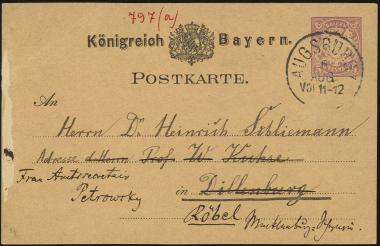 Letter sent by Prym, F. E. to Schliemann, Heinrich, 1879