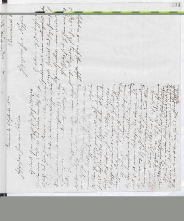 Copy of letter by Schliemann, Heinrich to Nygrin, F. 1884