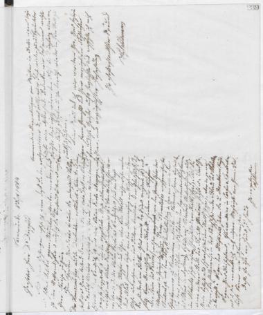 Copy of letter by Schliemann, Heinrich to Dörpfeld, Wilhelm, 1884
